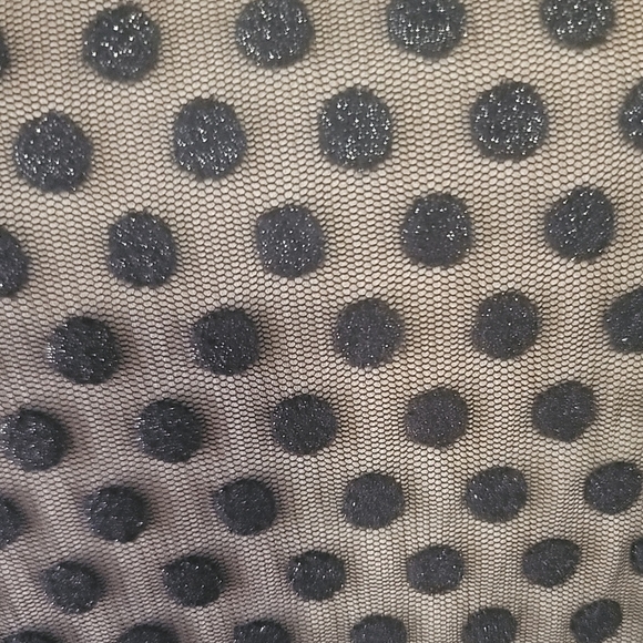 Jessica Howard Chic 3/4 Sleeves Black Polka Dot Mesh Fit & Flare Dress, 16W, NWT - Picture 6 of 11